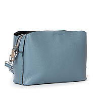 Кожаная маленькая сумка женская Alex Rai сумка для девушки цвет голубой повседневная женская сумка через плечо