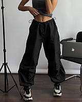 Жіночі штани карго на затяжках із кишенями з плащової тканини (у безлічі забарвлень) 42-46 універсальний