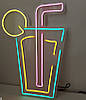 Неонова Led вивіска Коктейль 500х340 мм світлодіодна з блоком живлення, фото 8