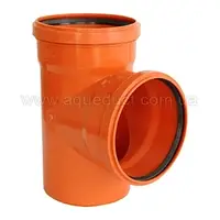 Трійник каналізаційний зовнішній 110х110х90° Інсталпласт