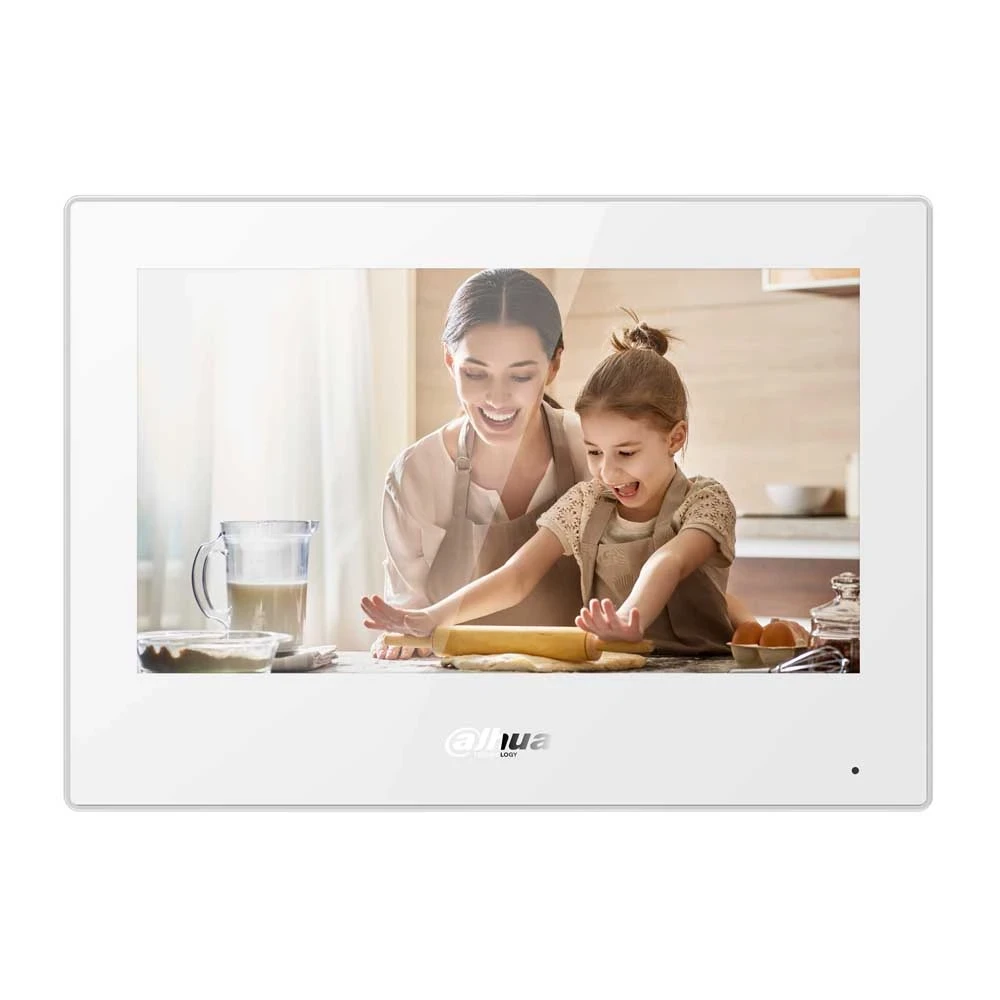 IP-видеодомофон с Wi-Fi 7" Dahua DHI-VTH5321GW-W - фото 1 - id-p1400221902