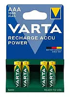 Комплект батареек аккумуляторного типа "VARTA" AAA / HR6 (1.2V, Ni-Mh, 1000mAh, блистер, 4шт)