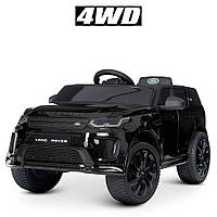 Детский электромобиль Land Rover (4 мотора по 35W, аккумулятор 12V9AH, MP3, USB) Bambi M 4846EBLR-2 Черный