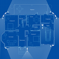 Відеоспостереження AHD 2Мп 8 камер для приватного будинку