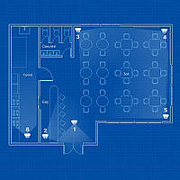 IP відеоспостереження 6 камер (2Мп) для соц. інфраструктури