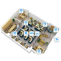 IP відеоспостереження 7 камер (2Мп) для соц. інфраструктури