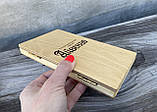 Рахівниця для ресторану СТАНДАРТ, дерев'яна коробочка для рахунку з логотипом, колір світлий (золотий дуб), фото 3
