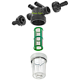 Фільтр обприскувача міжсекційний лінійний тонкого очищення Polimer (прозора склянка), фото 2