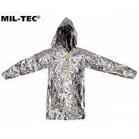 Пончо спасательное аварийное Mil-Tec Термостойкое One size Серебряное SURVIVAL PONCHO SILBER (16024700) VCT