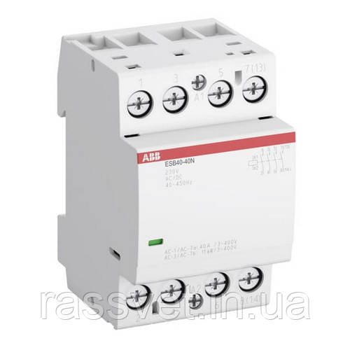 Контактор модульний ABB 4p 40А 230В AC/DC ESB40-40N-06