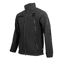 Куртка Vik-Tailor SoftShell с липучками для шевронов Black, Вік-Тейлор