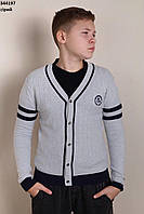 Дитяча кофта на хлопчика, на зріст 122-128, колір сірий.
