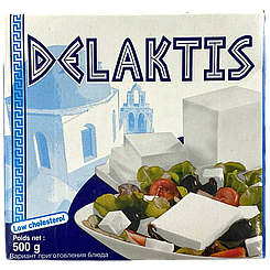 Сир фета салатний 55% Делактіс Delaktis 500g 12шт/ящ (Код: 00-00016090)