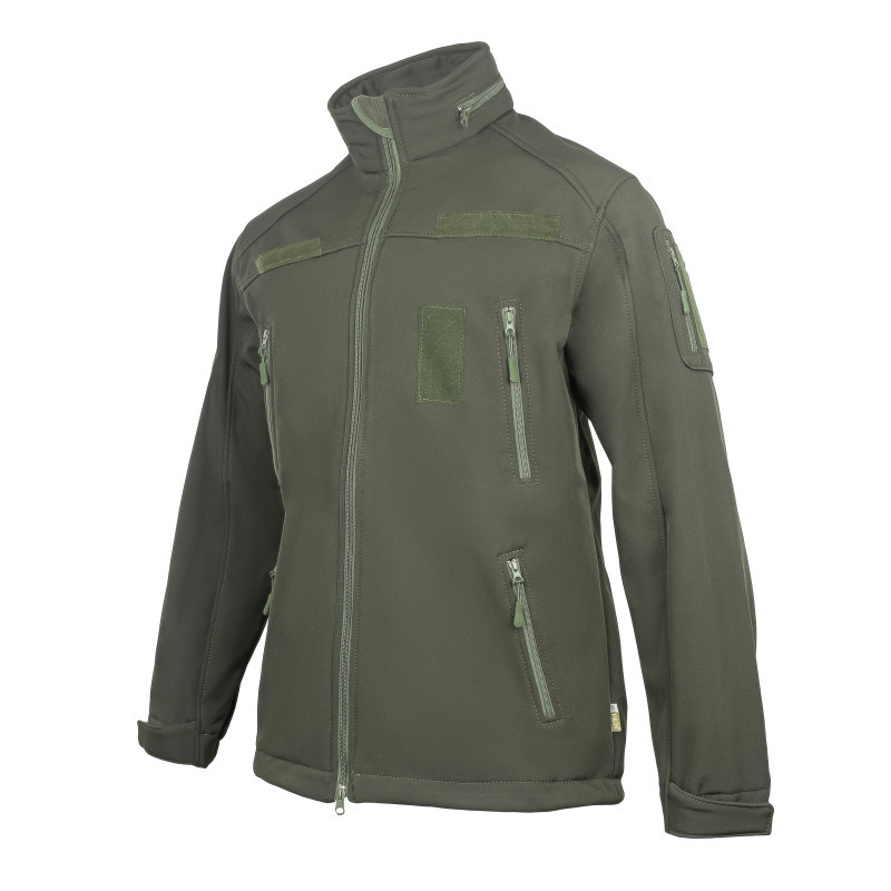 Куртка Vik-Tailor SoftShell с липучками для шевронов Olive, Вік-Тейлор