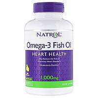 Омега-3 Рыбий Жир 1000 мг, Omega-3 Fish Oil, Natrol, 150 желатиновых капсул