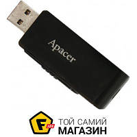 Флешка USB 3.0, USB 3.0 Apacer Handy Steno AH350 16GB Black (AP16GAH350B-1)