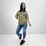 Жіноча футболка з турецької бавовни розміри до 52, фото 2