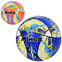 Мяч футбольный размер 5, TPE, 400*420г, ламинированный, 2цвета, пак.