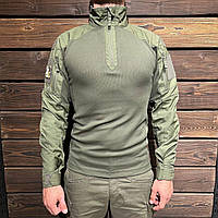 Боевая рубашка Helikon MCDU Combat Shirt NyCo Rip-Stop-Olive Green,тактический убакс под бронижилет для ВСУ