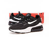 Мужские кроссовки Nike Air Max 270 React Black White черно-белые