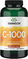 Витамин С с плодами шиповника Swanson, Vitamin C with Rose Hips, 1000 мг, 250 капсул