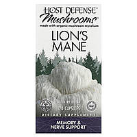 Ежовик гребенчатый, Поддержка памяти и нервов, Lion's Mane, Fungi Perfecti, 120 вегетарианских капсул