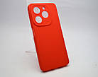 Чохол накладка Silicon Case Full Camera Infinix Smart 8/Smart 8 HD/Hot 40i/Smart 8 Plus Червоний, фото 4