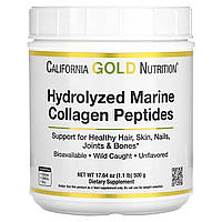 Морской Коллаген Гидролизованные пептиды, без ароматизаторов, Hydrolyzed Marine Collagen Peptides, California