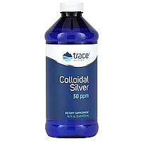 Коллоидное серебро, Colloidal Silver, Trace Minerals, 473 мл