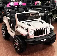 Детский электромобиль Джип Jeep Wrangler на аккумуляторе, кожаное сиденье