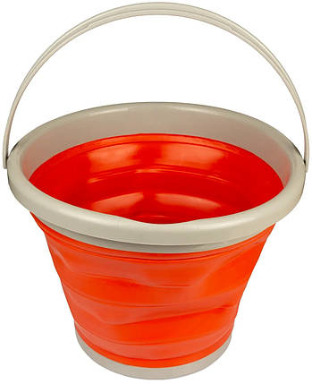 Відро складане силіконове Tramp TRC-091, 10 л (Orange), фото 1