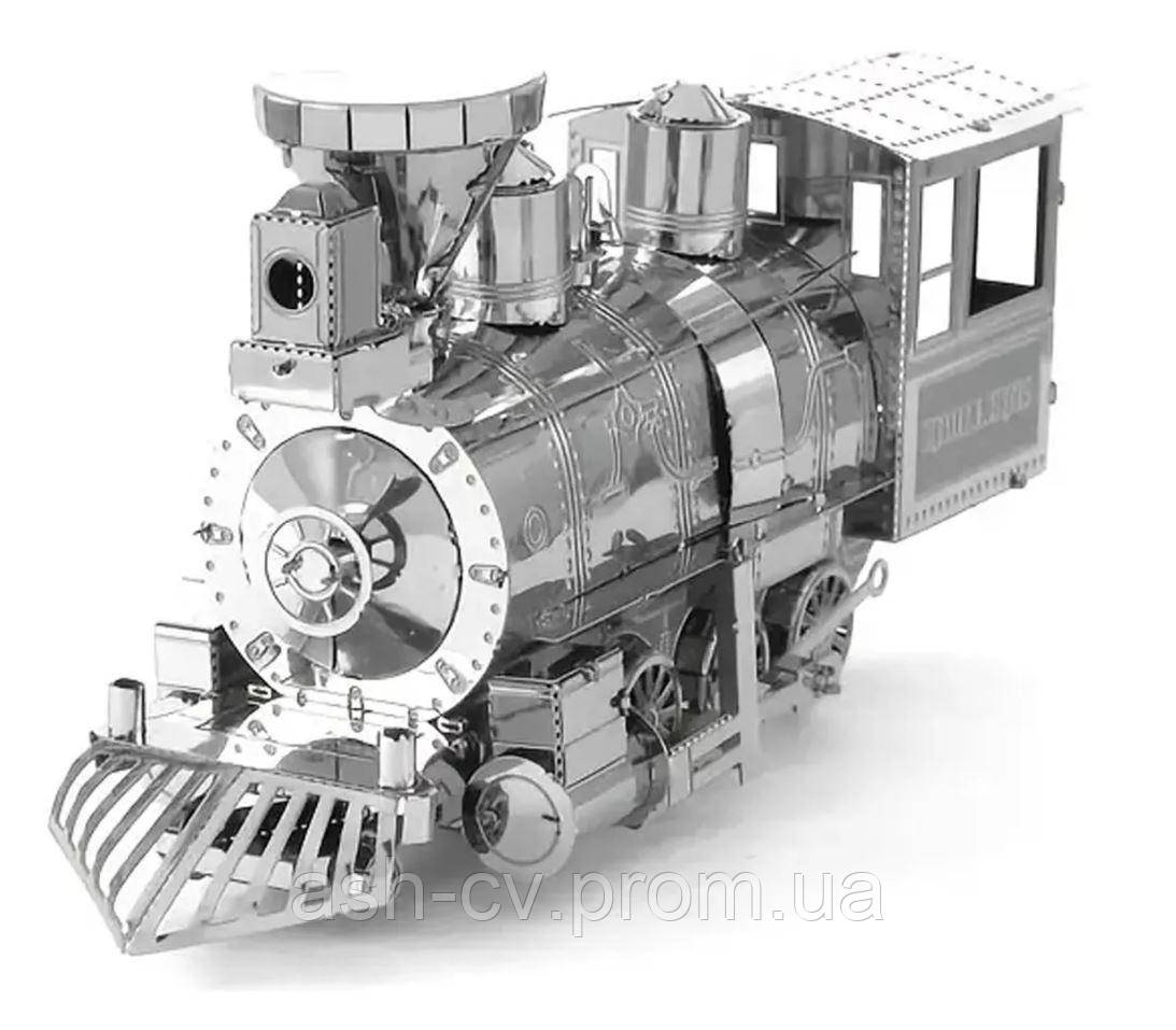 Металевий, 3D, конструктор, пазли, модель, Локомотив, Locomotive