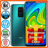 Смартфон Xiaomi Redmi Note 9 NFC (3/64GB) Green - Global Version (Подарок Защитное Стекло)