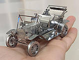 Металевий, 3D, конструктор, пазли, модель, Ретро, Автомобіль, Car, classic, Ford, 3DJS009, 1908, фото 6