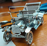 Металевий, 3D, конструктор, пазли, модель, Ретро, Автомобіль, Car, classic, Ford, 3DJS009, 1908, фото 7