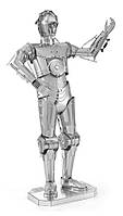 Металевий, 3D, конструктор, пазли, модель, Робот, StarWars, C-3PO, Robot