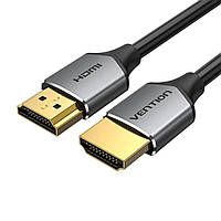 Кабель Vention Ultra Thin HDMI Male to Male HD v2.0 Cable 3M Gray Aluminum Alloy Type (ALEHI) pdr
