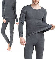 Термобілизна чоловіча та жіноча Ranger Active S RA 8843S сірий бавовна та поліестер комфортний костюм з довгим рукавом та