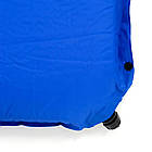 Самонадувний килимок туристичний в намет Ranger Olimp RA 6634 8 см з подушкою водонепроникний синій 1.75 кг для кемпінгу, фото 10