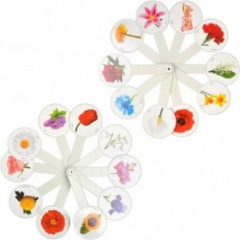 Віяло квіти пластикове, фото 1