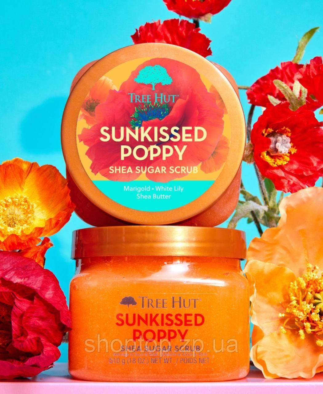 Скраб для тіла Tree Hut Sunkissed Poppy Sugar Scrub, фото 1