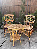 2 кресла Ч3+ столик Краб з лози, фото 3