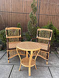 2 кресла Ч3+ столик Краб з лози, фото 4