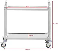 Візок сервірувальний 2 полиці HENDI Revolution