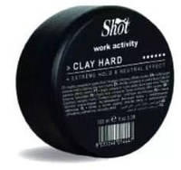 Глина для укладки волос SHOT CLAY HARD WAX WORK ACTIVITY