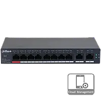 Комутатор 8 портів керований Dahua DH-CS4010-8ET-110 PoE