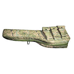 Чохол для АКС з кордури Kirasa піксель KI1113 | багатофункціональний для складного автомата Калашникова водовідштовхувальний