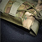 Підсумок під 3 магазини АК Kirasa Арт KI236 Cordura 1000D мультикам для спорядження з системою MOLLE, фото 7