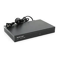 Комутатор POE 48V Mercury S109P 8 портів POE + 1 порт Ethernet (Uplink) 10/100 Мбіт/сек, БП у комплекті, BOX