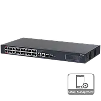Комутатор 24 порти керований Dahua DH-CS4228-24GT-240 PoE